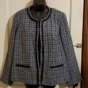 Blue tweed jacket, sz 14